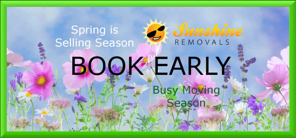 Spring Season is busy for Melbourne removalists Book early.